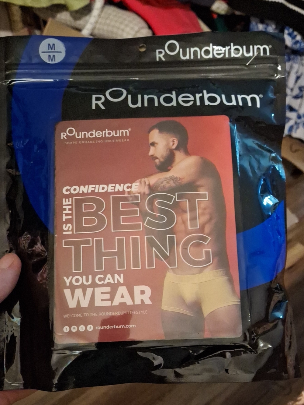 Rounderbum Medium Padded Brief New Sealed Package